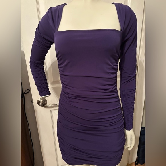 Laundry by design ruched mini dress 2 - Picture 2 of 6
